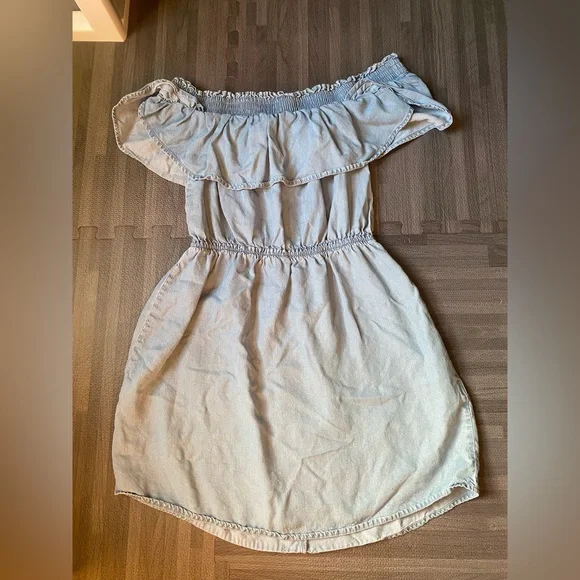NWOT Express Denim Off The Shoulder Dress